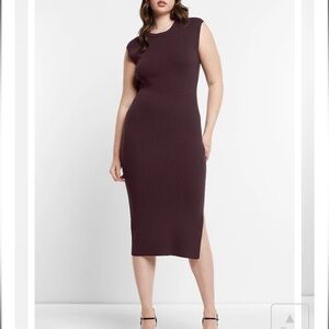 Express Dark Purple Sweater Dress